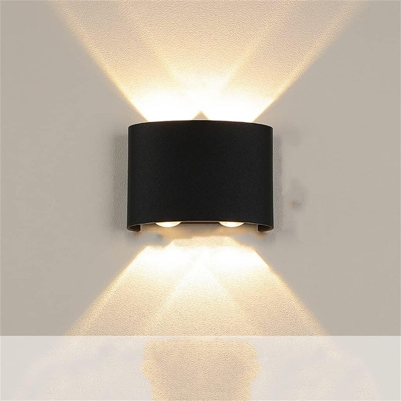 Kinkiet LED * 4 kinkiet teleskopowy czarna rama 4W * światło białe