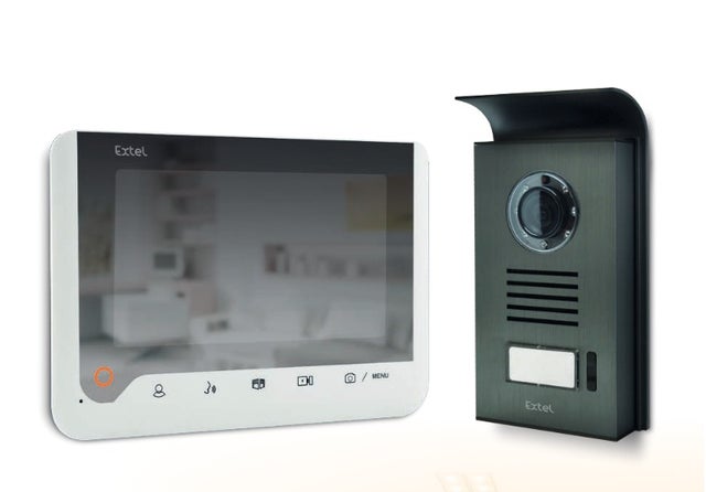 Extel Videocitofono Ghiaccio, installazione facile a 2 fili