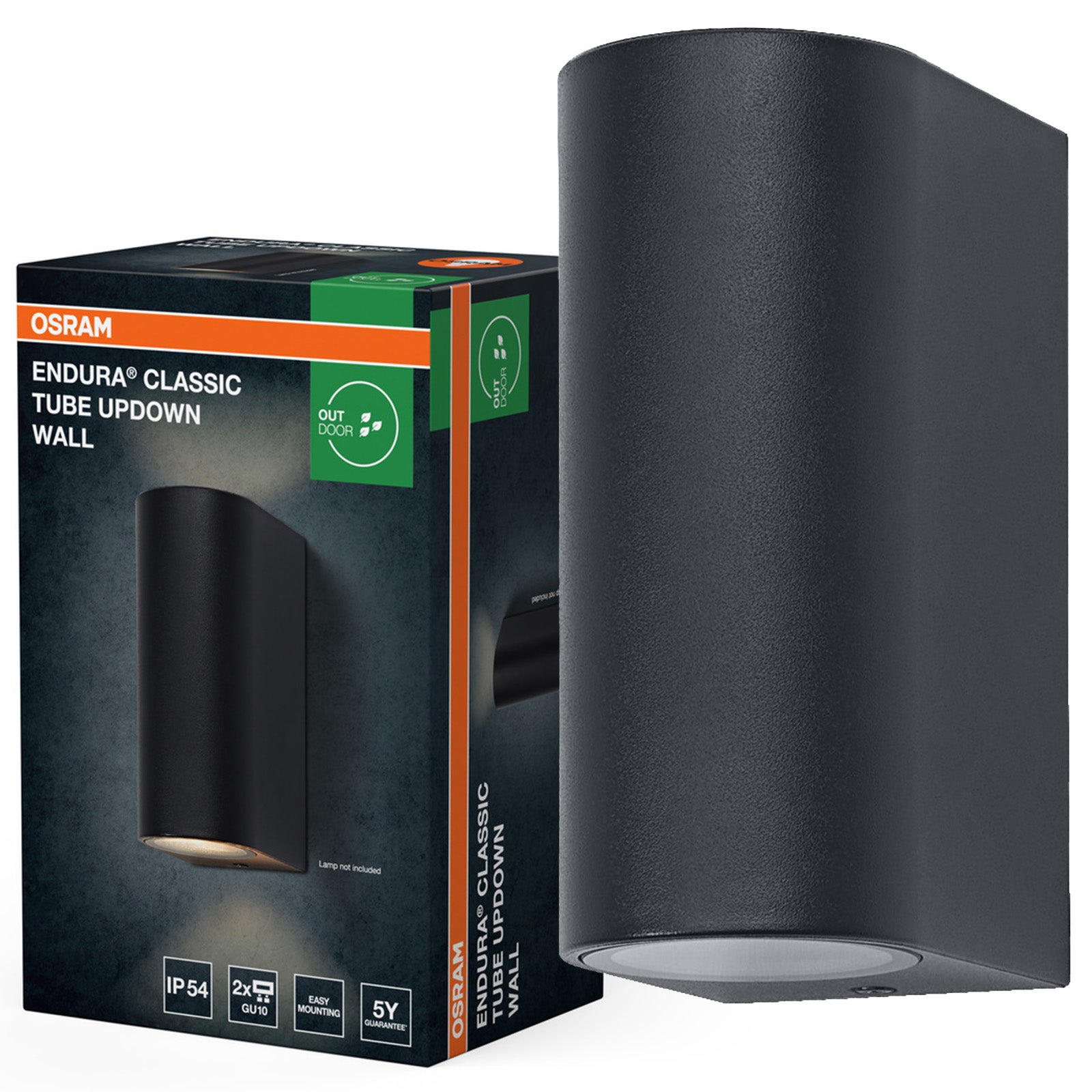 Kinkiet Ogrodowy Osram Lampa Elewacyjna Zewnętrzna LED Szary IP54 1 szt.