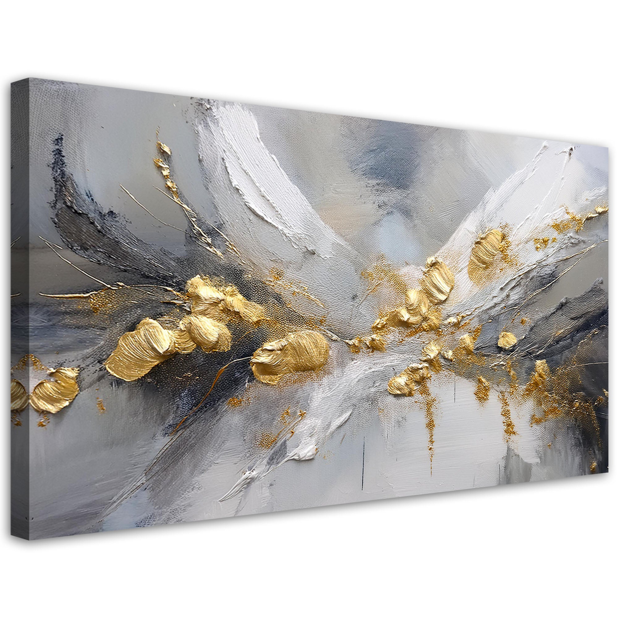 Obraz na płótnie, Złoto Glamour Abstrakcja 100x50
