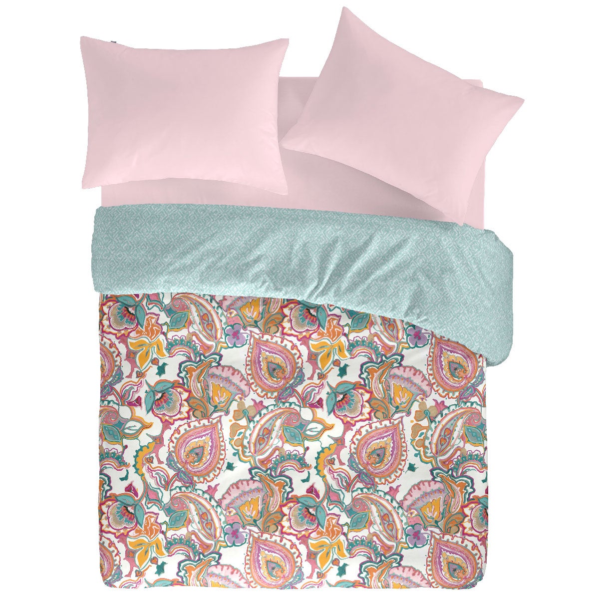 Housse de couette réversible en coton MUSE 155x220 cm - 3