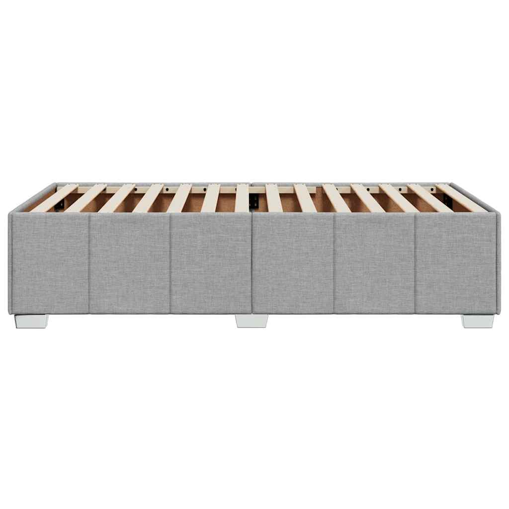 Cadre de lit sans matelas, en tissu, gris clair, pour la chambre, 100 × 200 cm - 5