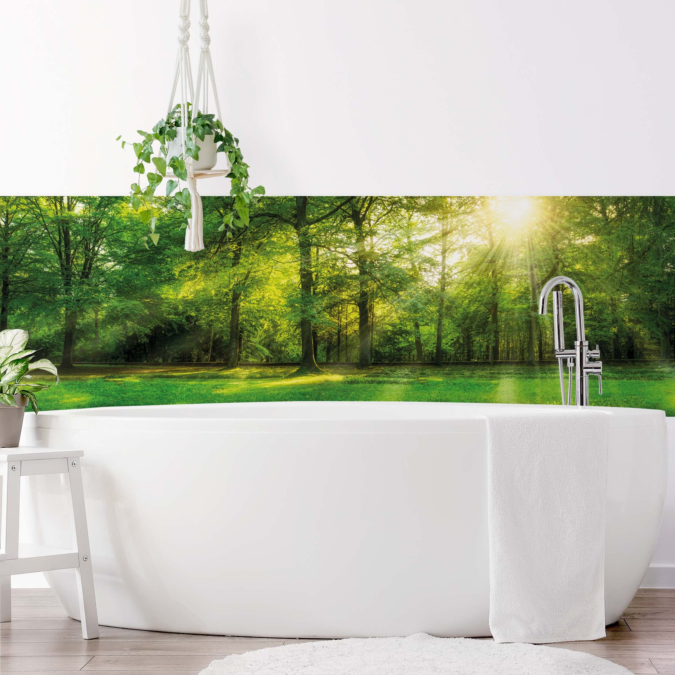 Plaque Murale Métal Salle De Bain Antic Line 45x12 Cm - Réf 16026