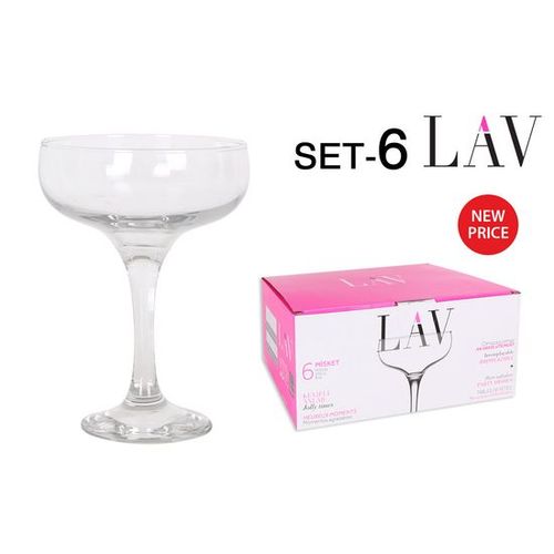 Lav Set De 6 Copas Champagne 235Cc Colección Misket | , Leroy Merlin
