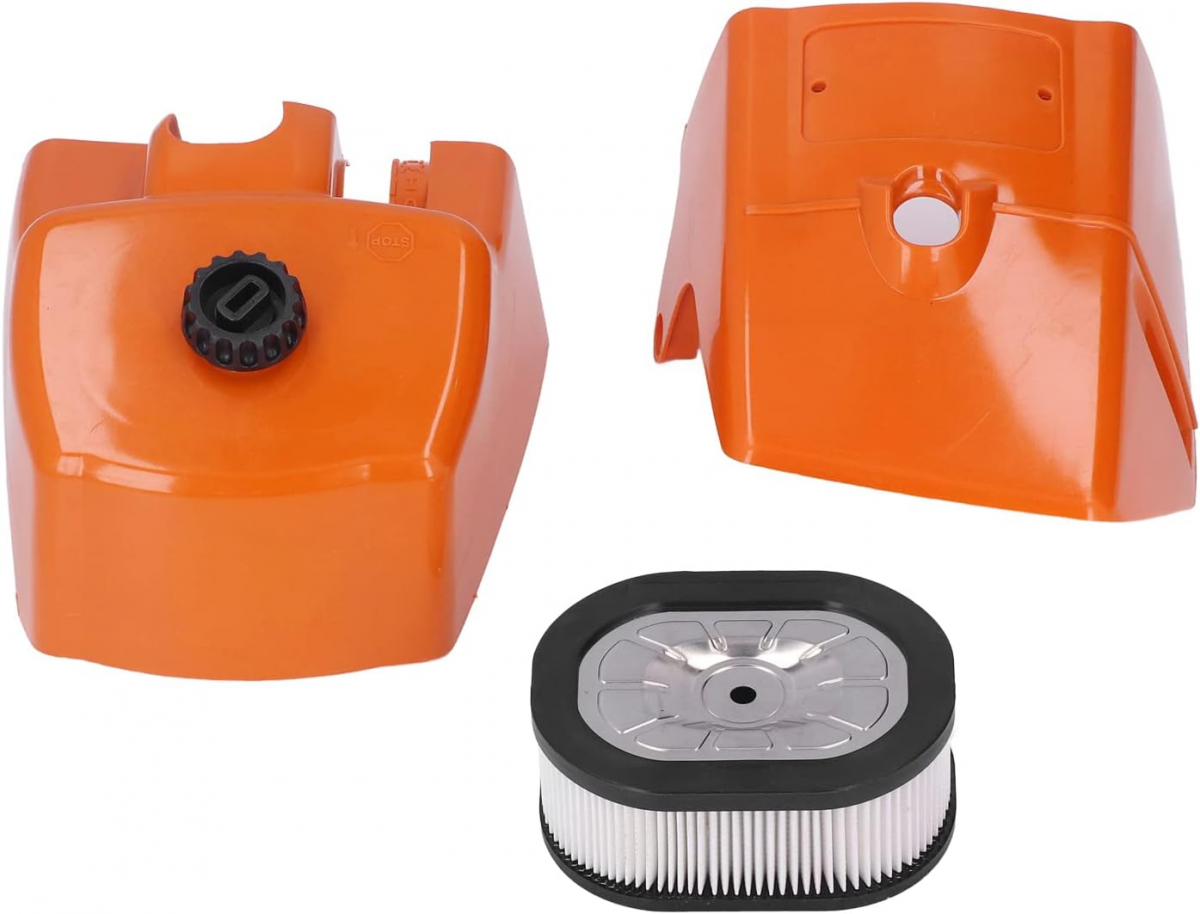 Filtru de aer din plastic pentru filtru de aer cu capac cilindru, accesorii practice de înlocuire pentru Stihl 066 MS660 MS650