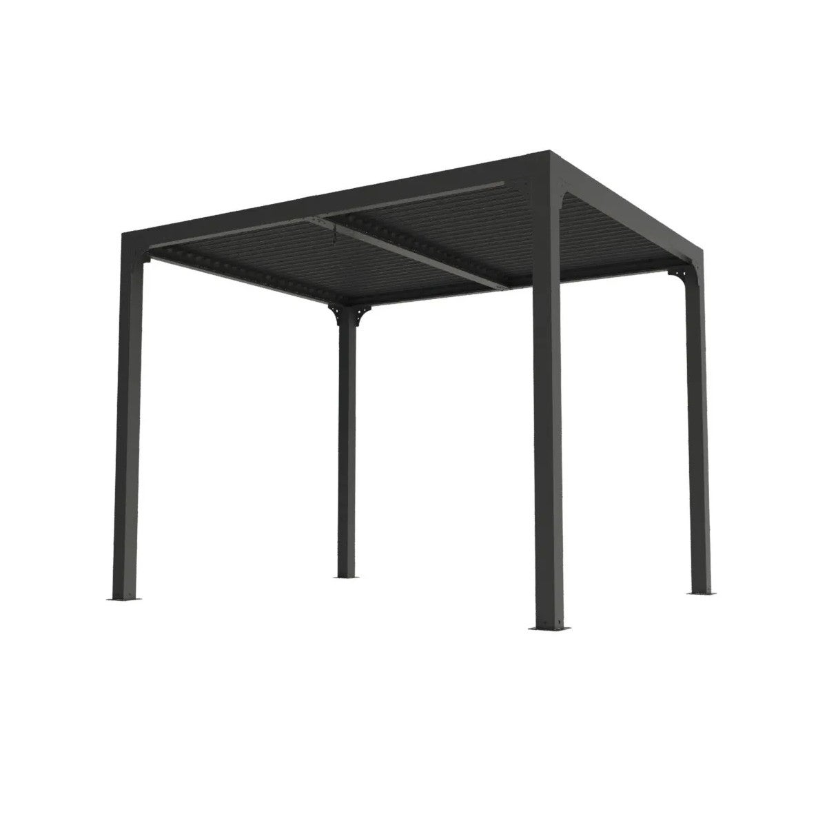 Gecheer Gazebo Da Giardino 3x2,4 M | Struttura In Acciaio, Tettoia In Tessuto Antracite | Per Terrazzo, Patio, Esterno