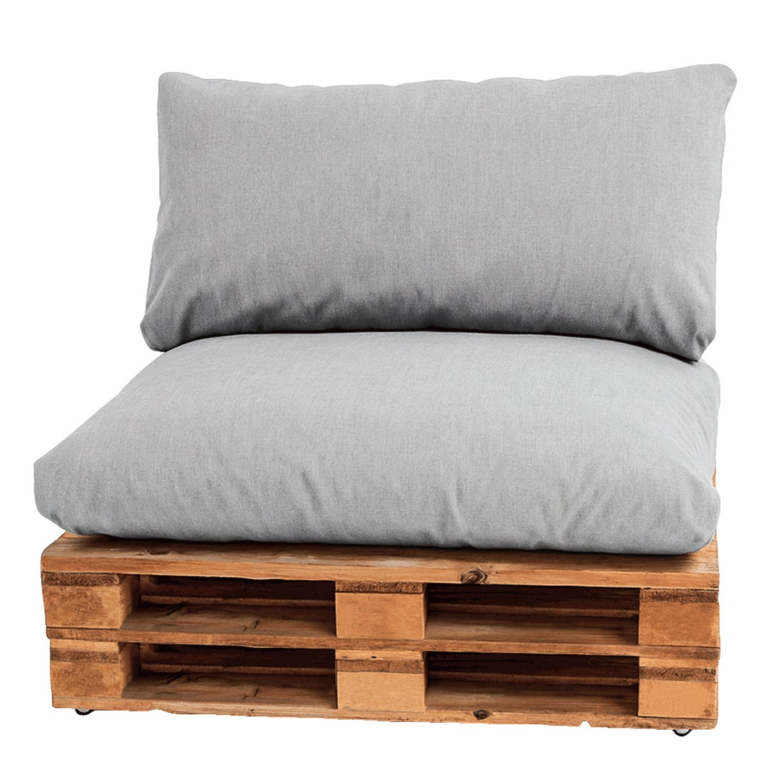 Cojines Impermeables para Palets de Asiento y Respaldo. NO incluye PALETS. (Gris) - 3