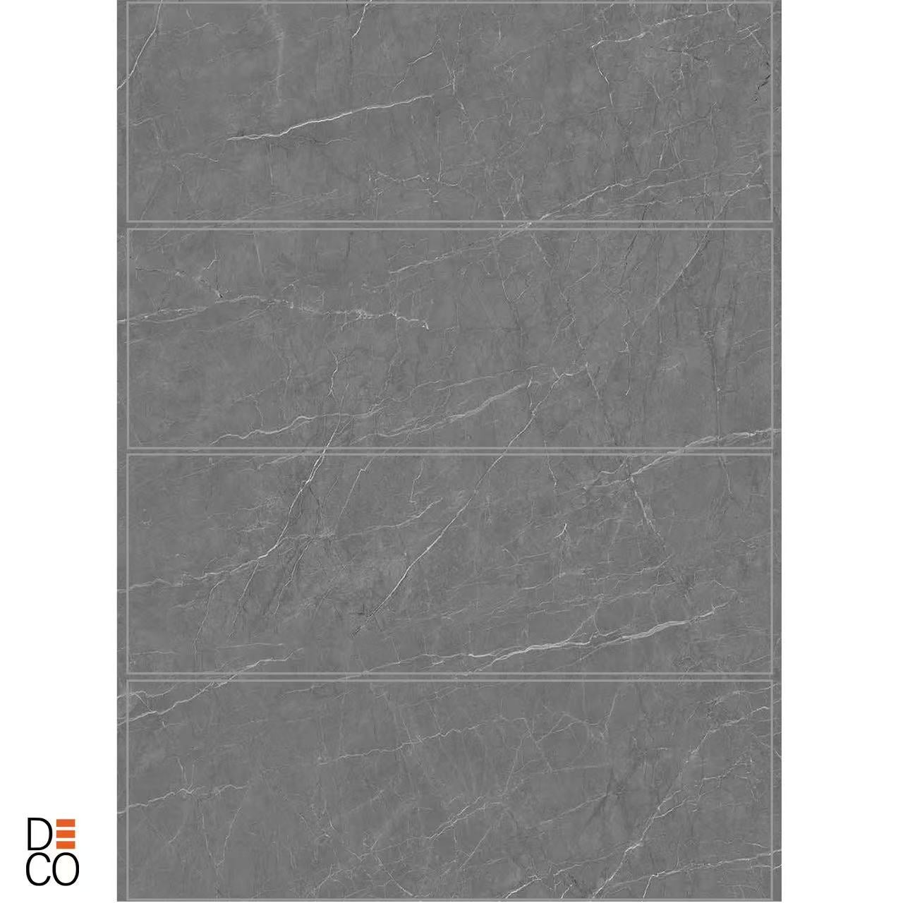 Panneau mural PVC 260 x 120 cm – 4 parties à assembler – effet pierre en relief – ép. 3 mm – 3,12 m² – Panneau mural douche – Decopine - 3