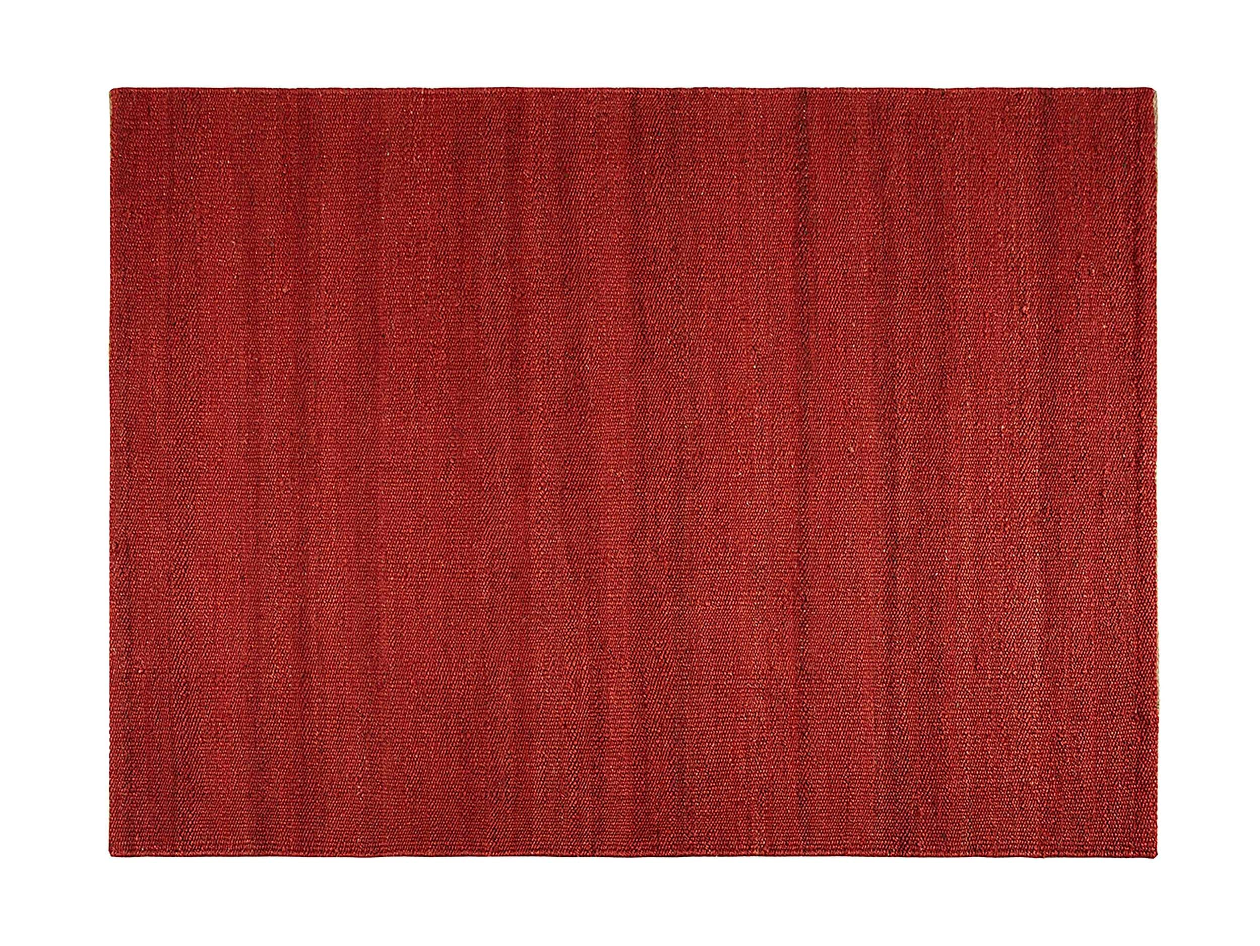 Ręcznie pleciony dywan z juty Red 160x230 cm – Ekologiczny, trwały, idealny do każdego wnętrza