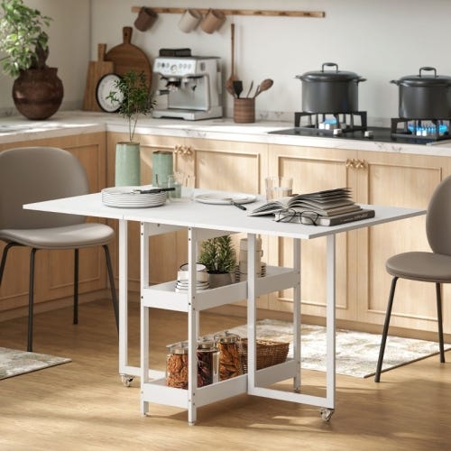 Scaffale Multifunzionale, Tavolo Da Pranzo Allungabile, Tavolo Da Pranzo Pieghevole/Tavolo Di Conversione 2 in 1, Scaffale Telescopico Deformato, Tavolo Da Cucina Comodo Ripostiglio Salvaspazio lofty Scaffale Multifunzionale, Tavolo Da Pranzo Allungabile, Tavolo Da Pranzo Pieghevole/Tavolo Di Conversione 2 in 1, Scaffale Telescopico Deformato, Tavolo Da Cucina Comodo Ripostiglio Salvaspazio lofty