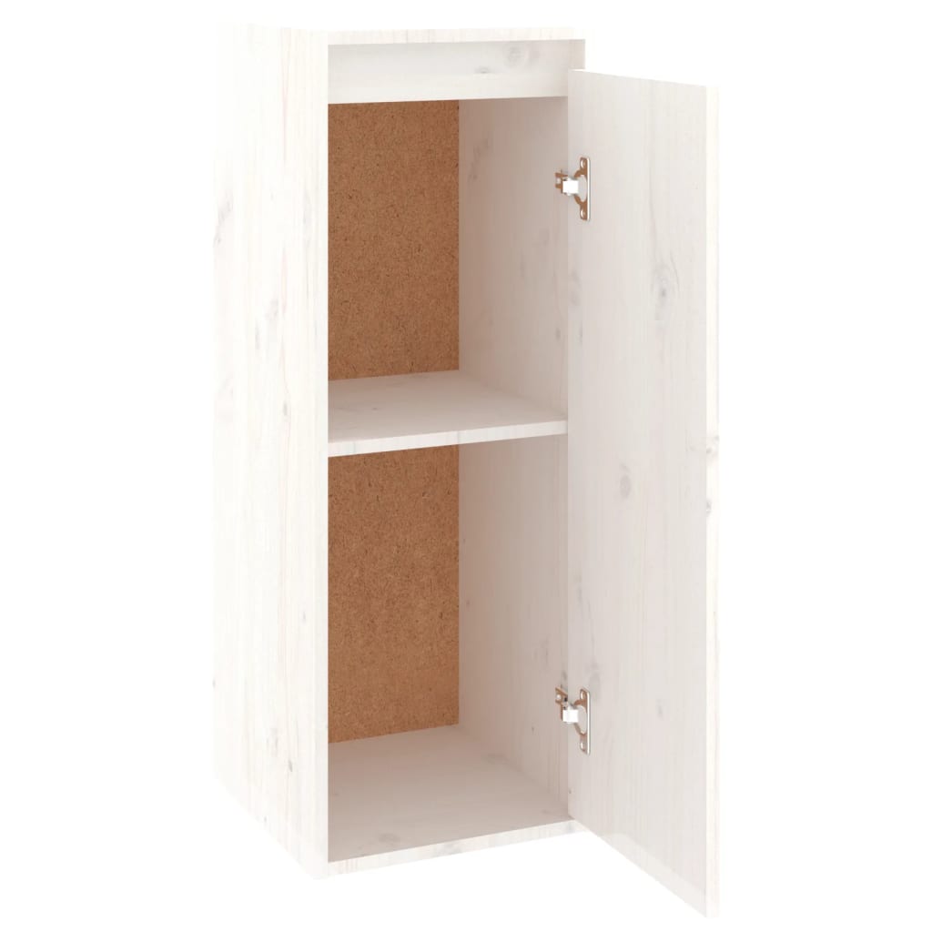 Maison Exclusive - Armario de pared de madera maciza de pino blanco 30x30x80 cm - 6