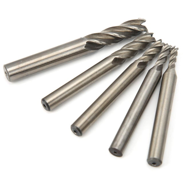 Fraise En Bout Carbure 5mm - Longueur 100mm - Dureté HRC50 - Pour CNC Et Bricolage