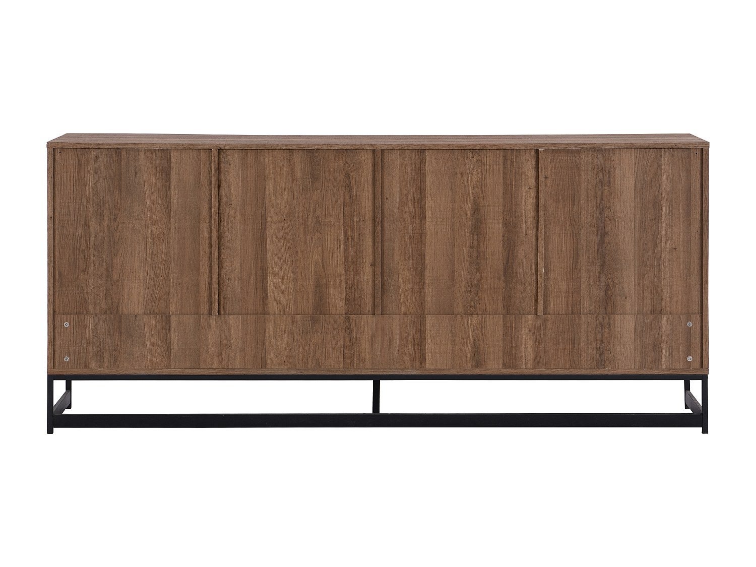 Komoda 3-drzwiowa z 3 szufladami, z MDF – kolor naturalny i czarny – CARATANA - 7