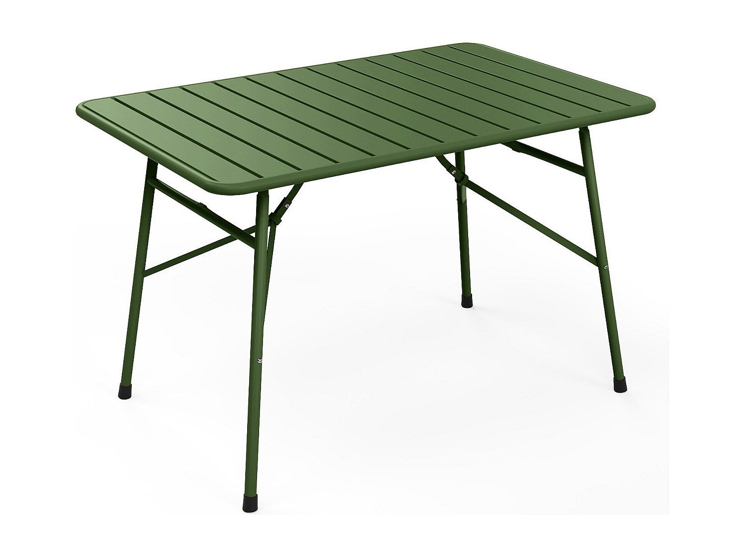 Składany stół ogrodowy dł. 110 cm metalowy - Khaki - MIRMANDE od MYLIA