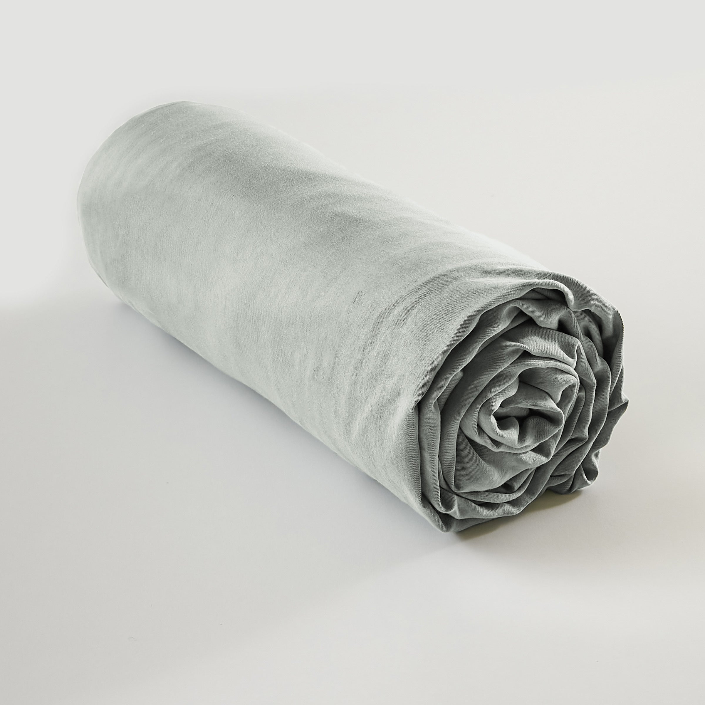 Drap-housse 160 x 200 cm – Lyocell uni LYSANDRE – Lichen – Bonnet 30 cm - 2
