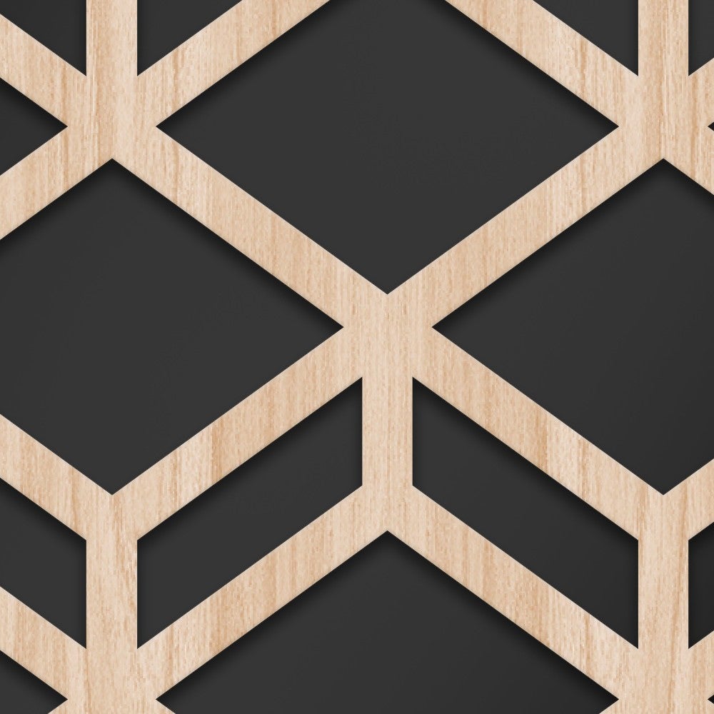 GEOMETRIE - LASERCUT Ossature Meuble Composite Bois Et PVC 70X140 CM - 2