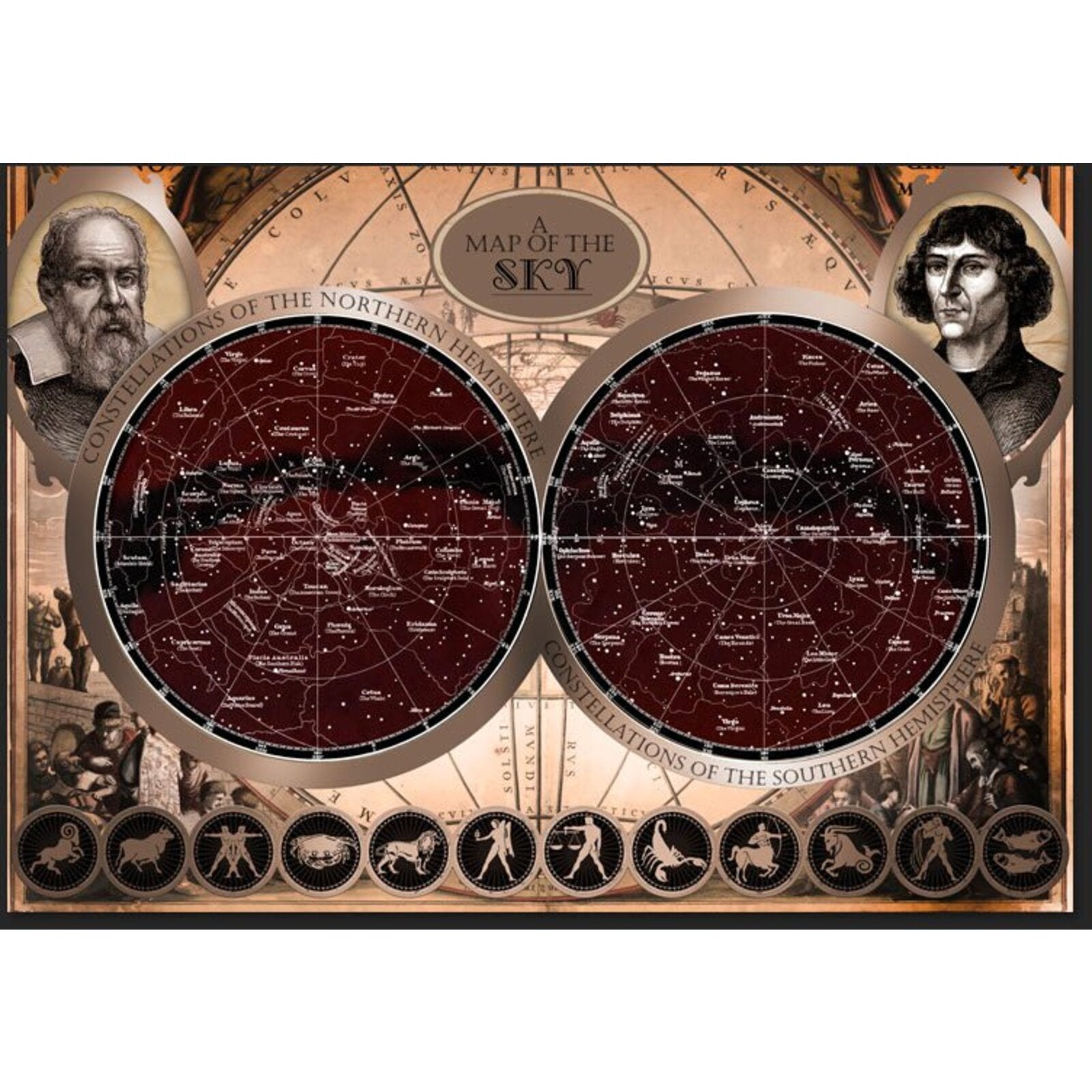 Papier peint carte du ciel - 150 x 105 cm - 2