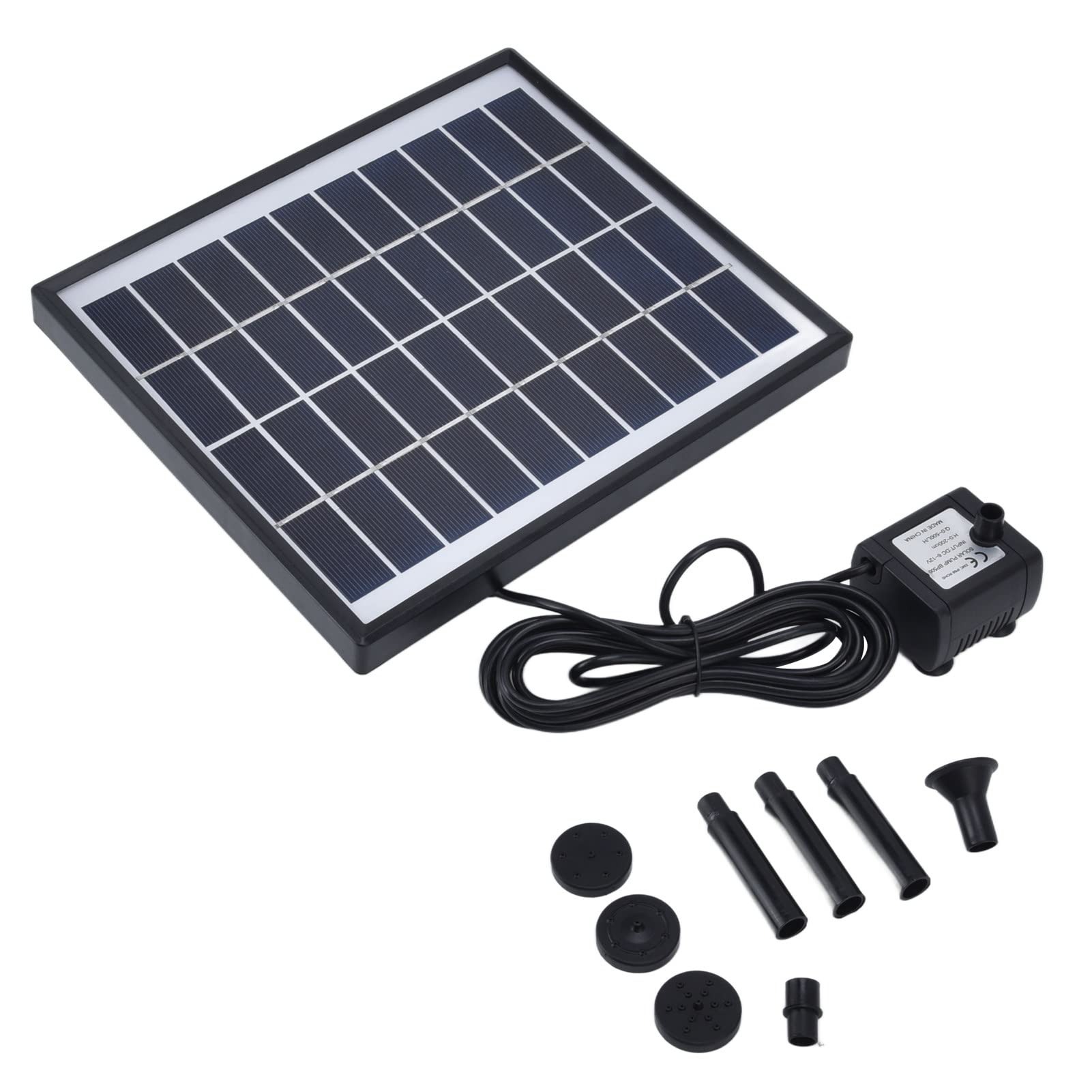 PŁYWAJĄCA SOLARNA FONTANNA, WYSOKOWYDAJNA POMPA OGRODOWA DO BASENÓW E