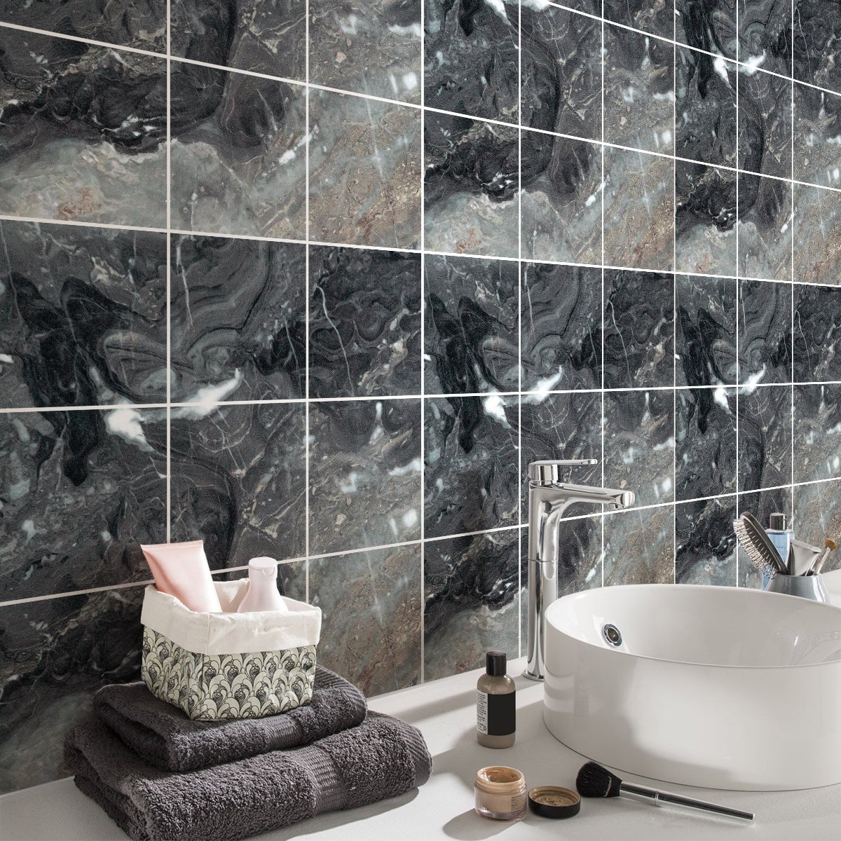 9 adesivi piastrelle marmo di sanremo - Sticker adesivo - adesivi murali - 9stickers20x20cm - 5