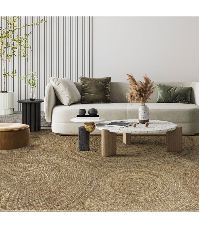 HAMID - Alfombra de yute Baena 300x250cm - 2