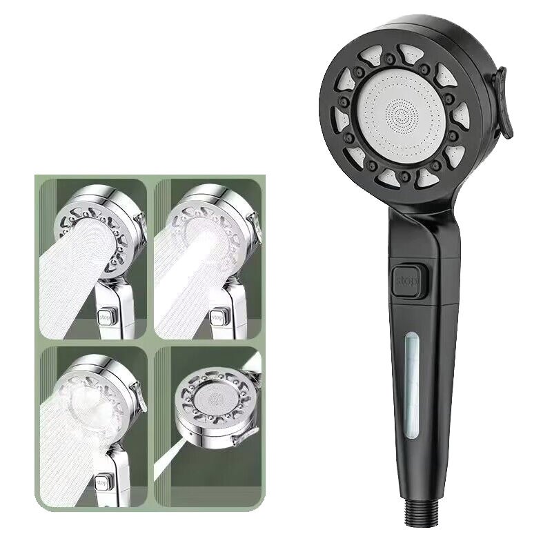 Prysznic ręczny, głowica prysznicowa, łazienkowa głowica z filtrem, czarna