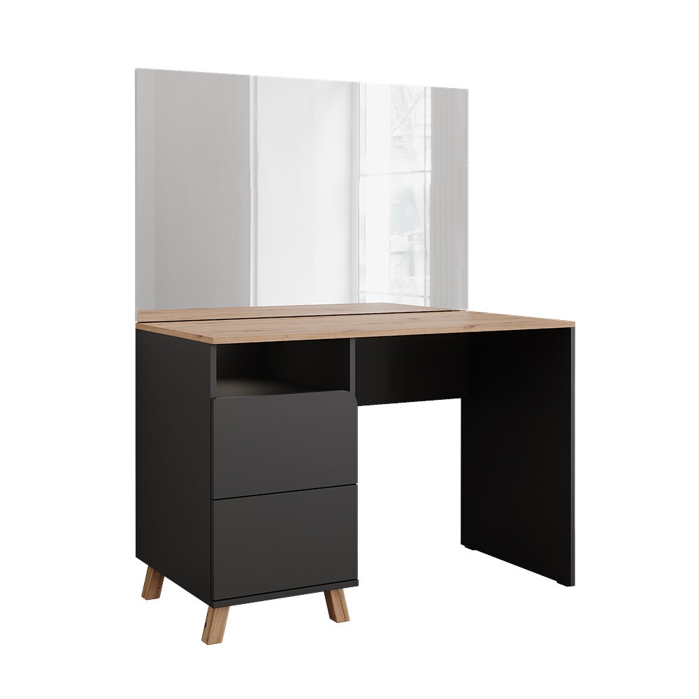 Vicco Stolik do przebierania Karen, Antracyt/Artisan, 110 cm z lustrem