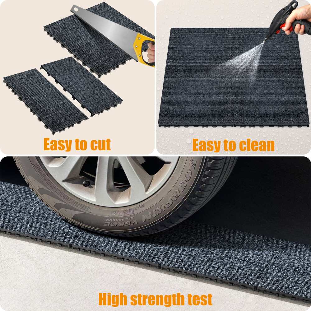 Baldosas de terraza encajables 30x30 cm – Suelo modular tipo alfombra para balcón, piscina, patio o jardín, instalación rápida y fácil, 36 uds - 6