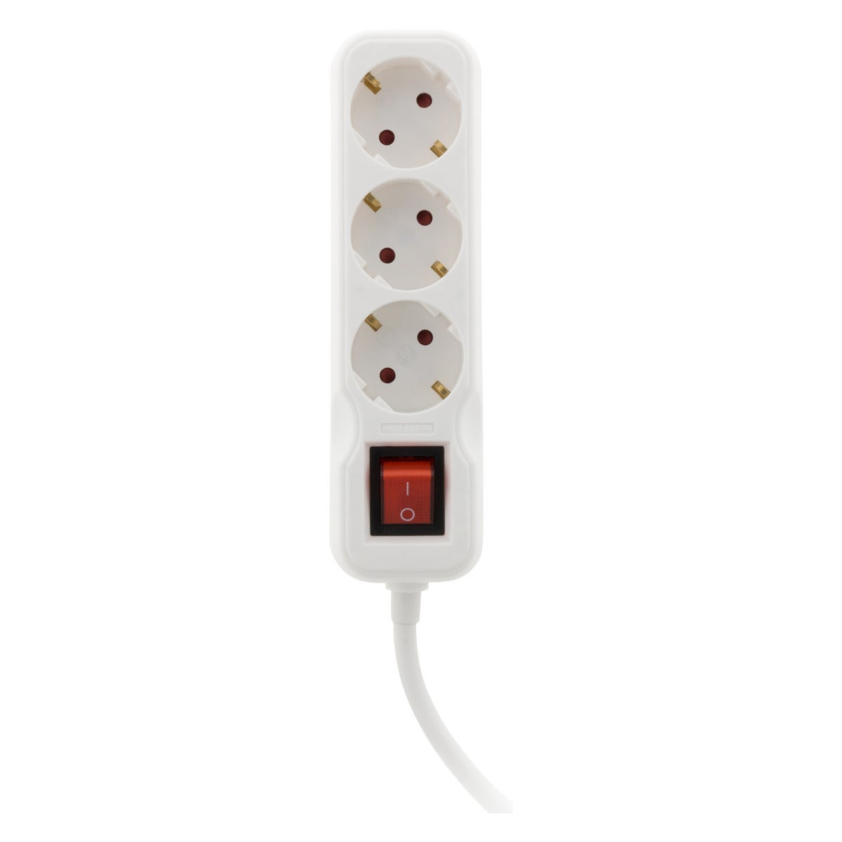 Multiprise Schuko + interrupteur 3x16A - 5m - blanc - Zenitech - 2