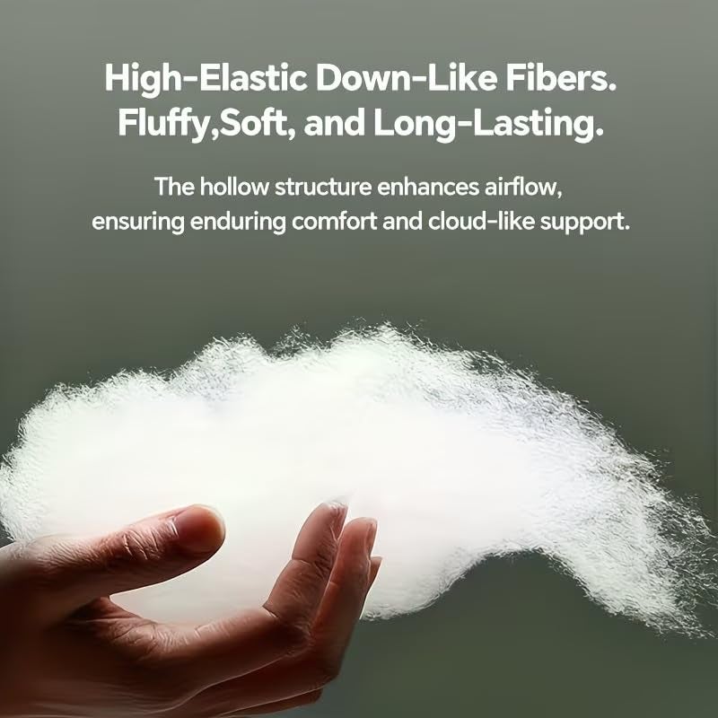 Oreiller de luxe pour hôtels, oreiller favorisant le sommeil, respirant et moelleux, offrant un soutien cervical, blanc (74*48cm) - 3