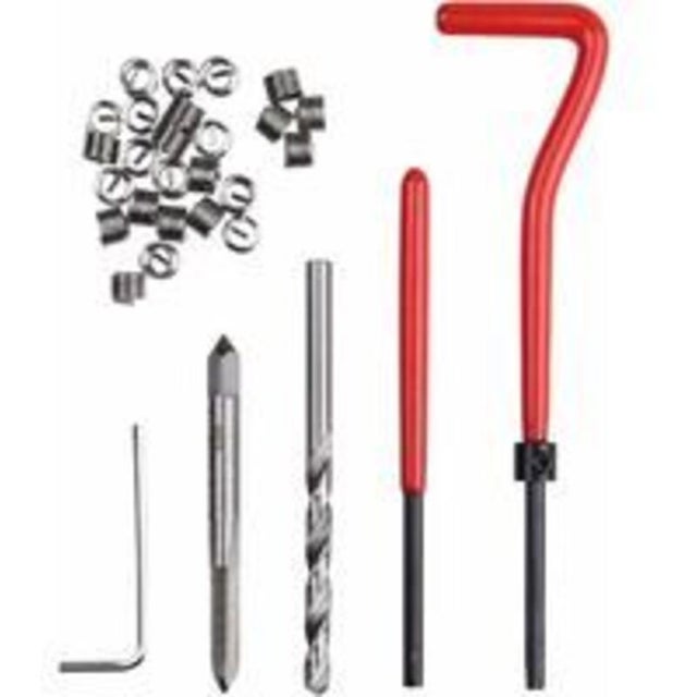 30 pièces M5 Kit de réparation de filetage M5 x 0.8mm Helicoil outil d'insertion Kit de restauration de filetage