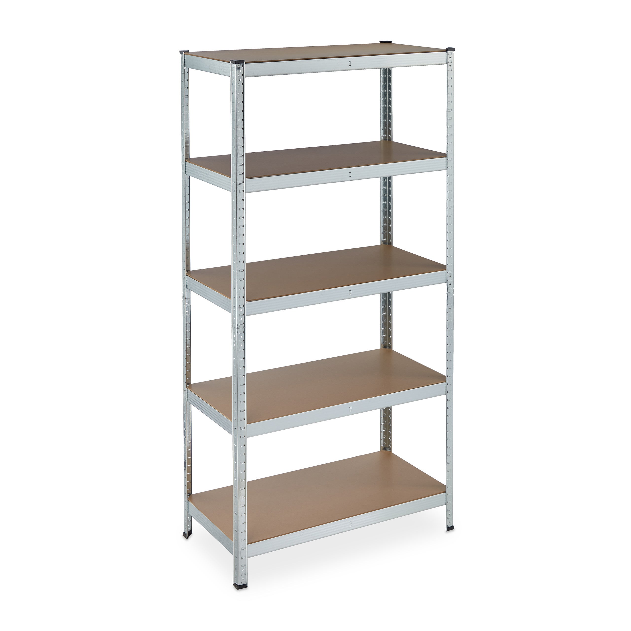 Il numero 1 del risparmio-MAURY'S SCAFFALE MODULARE IN LEGNO RETTANGOLARE CON 5 RIPIANI 30 X 30 X H131 CM