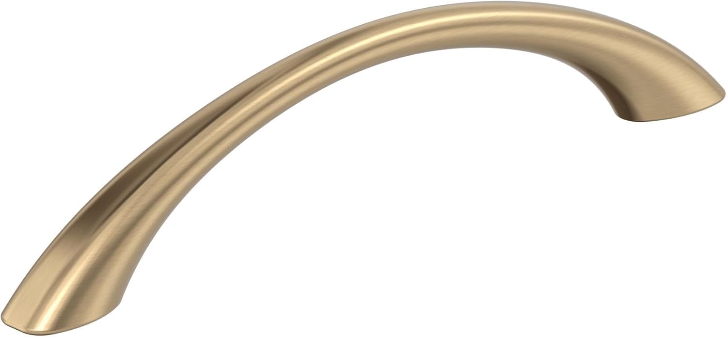 10 Poignées D'armoire Champagne Bronze - 5 Pouces (128 Mm), Laiton Brossé, Quincaillerie Cuisine