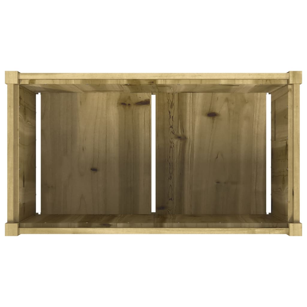 Lot de 2 Jardinières, Bac à fleurs, Pot de fleurs bois de pin n2382l - 8
