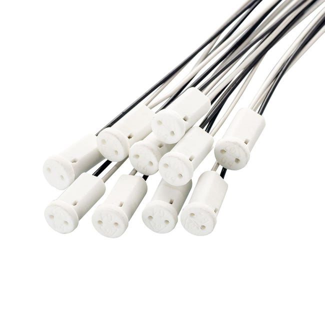 Lot de 10 connecteurs spéciaux G4 (culot G4, douille G4, tête en ...