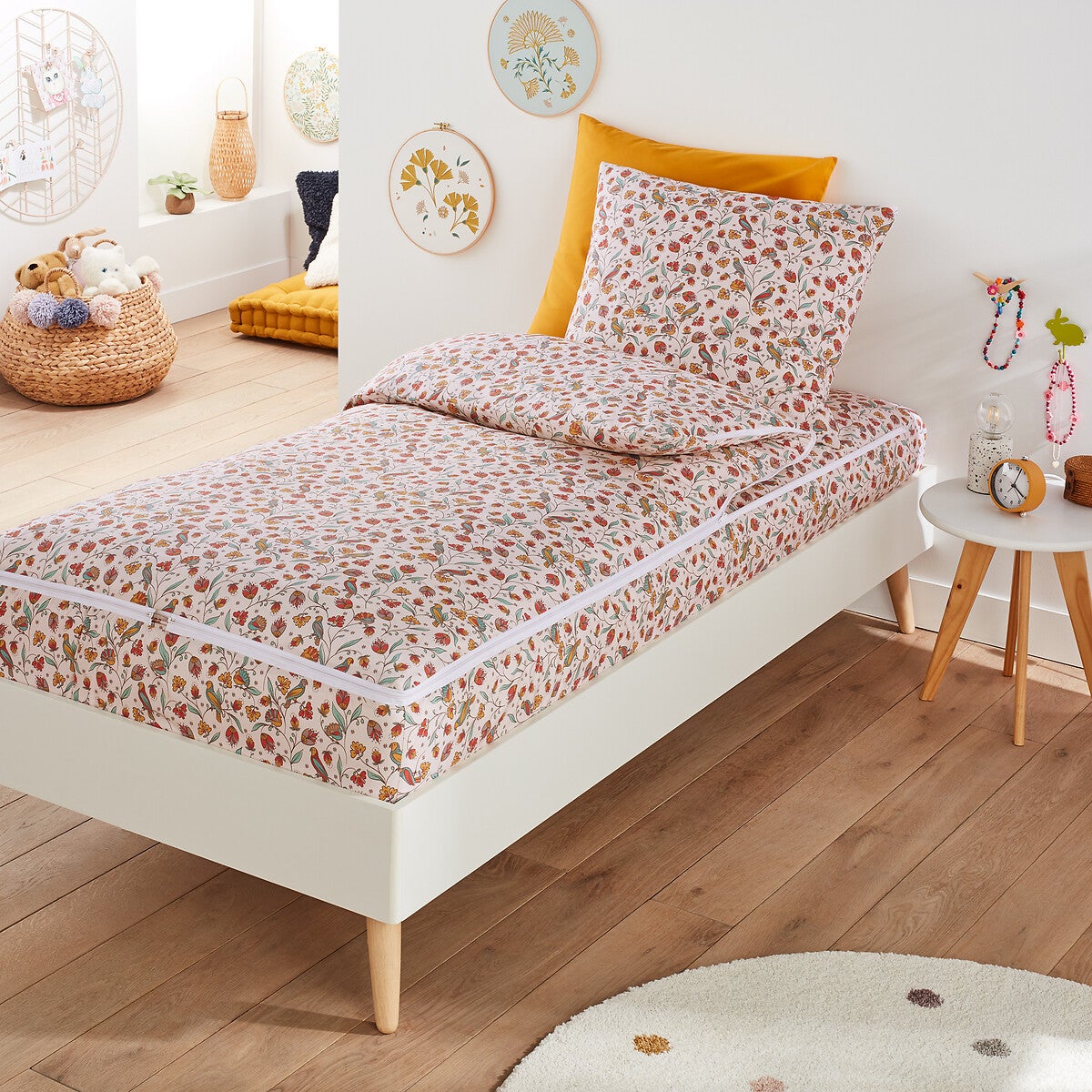 Caradou Set Letto 3 Pezzi Bambino - Copripiumino + Lenzuolo + Federa Per Materasso 90x190cm - Foto 11