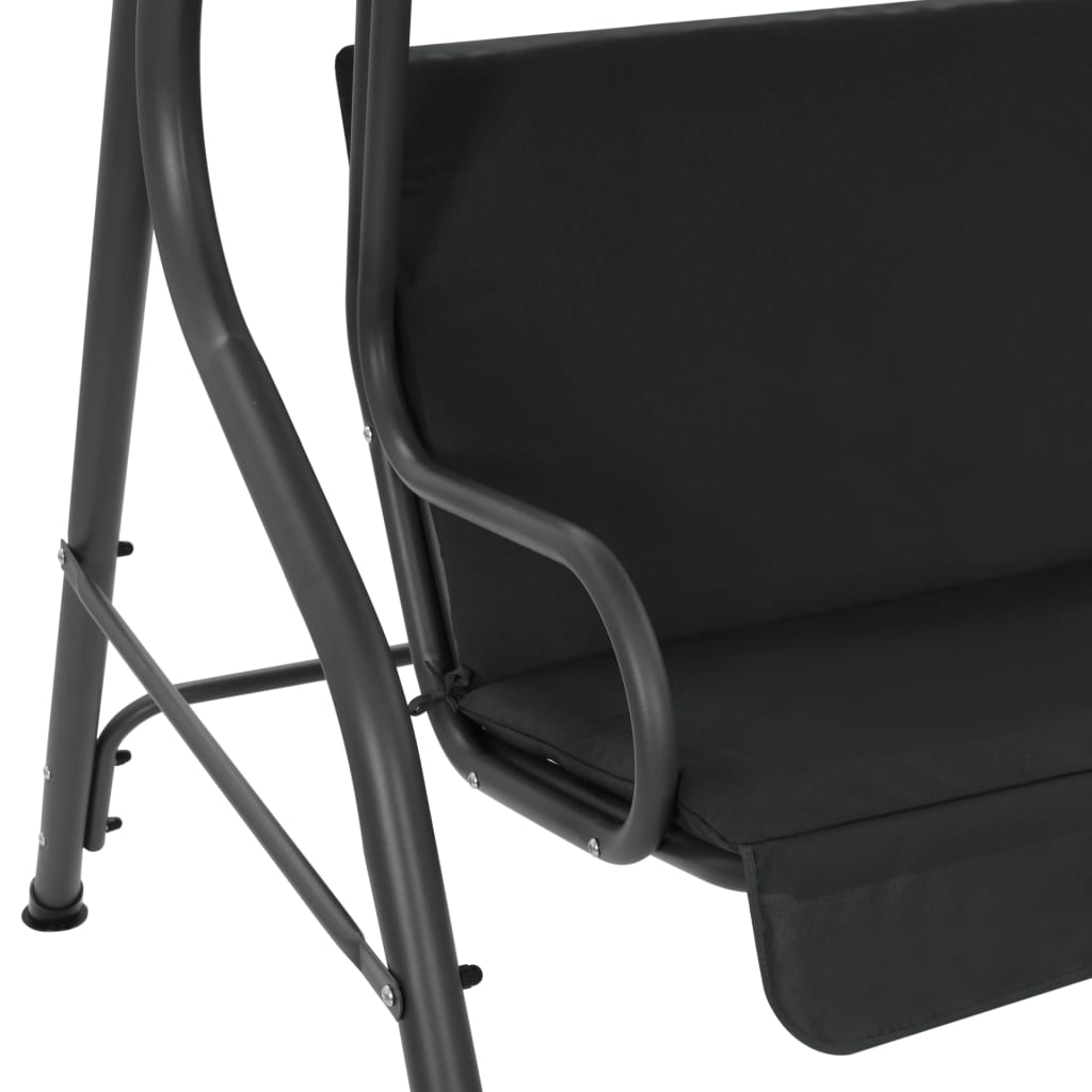 Balancelle de jardin Anthracite 170 x 110 x 153 cm vidaXL - 4