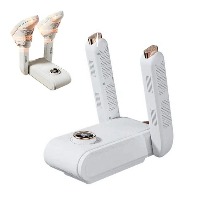 Sèche-chaussures portable avec minuterie et température constante intelligente ; convient aux chaussettes, chaussures et bottes de ski.