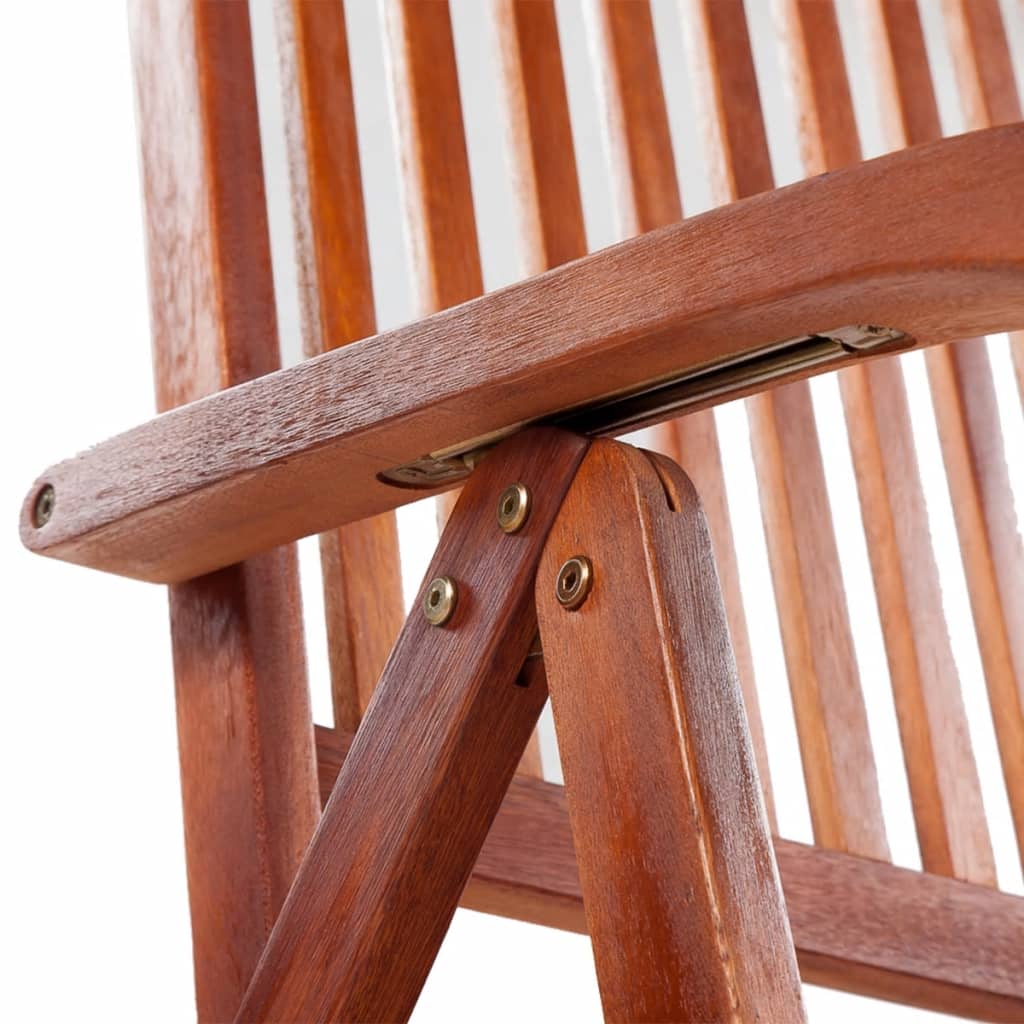 Maison Exclusive - Chaises pliables de jardin lot de 2 Bois solide d'acacia Marron - 5