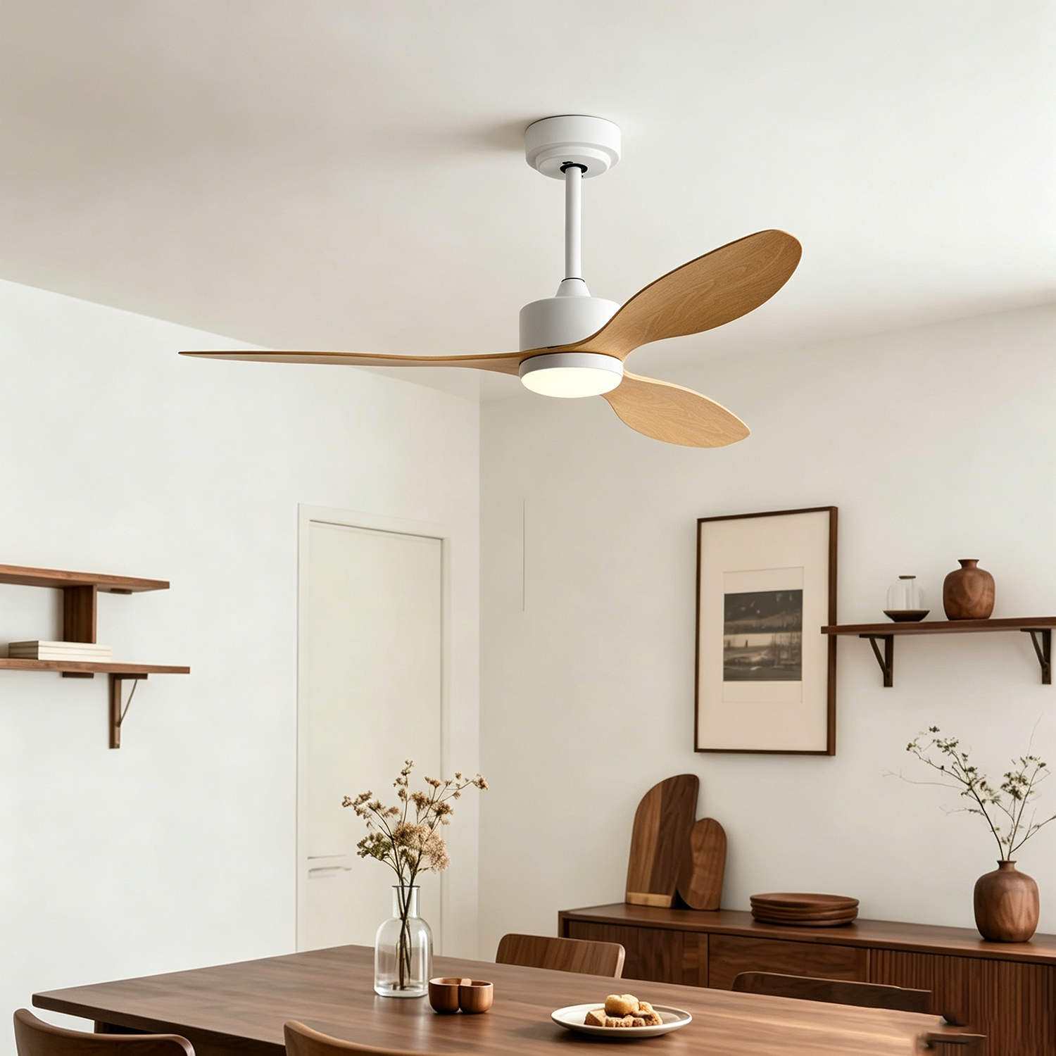 Ventilateur de plafond de 106 cm avec lumière et télécommande, moteur CC silencieux, 6 vitesses, 3 températures de couleur, minuterie - 9