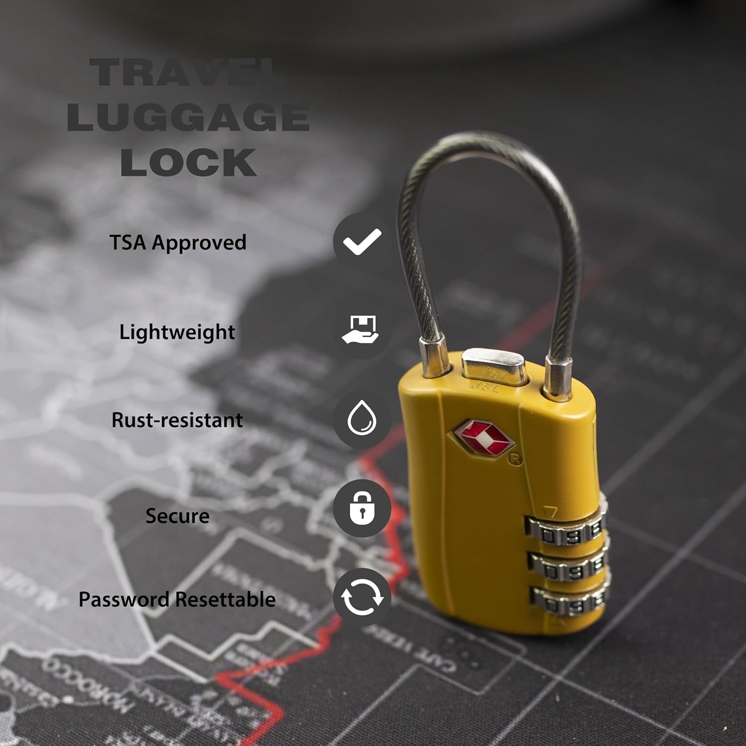 Étui Rigide De Voyage FORGE - Cadenas TSA 4 Chiffres - Rouge - Neuf
