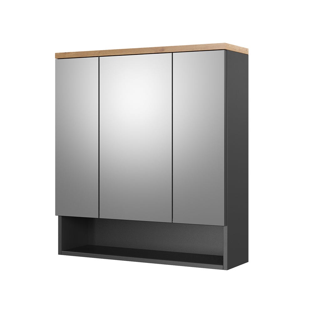 Specchio bagno tondo 50 cm a filo lucido con installazione a parete Specchio bagno tondo 50 cm a filo lucido con installazione a parete
