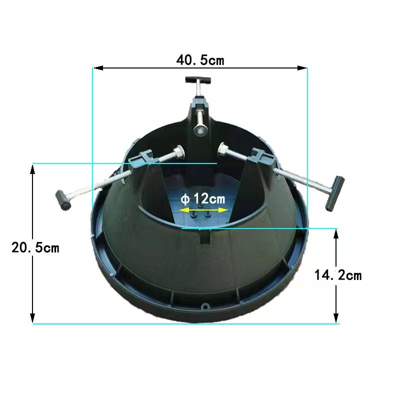 COIL Stojak pod choinkę solidny choinkowy duży do drzewka max 2.0m podstawka zielony - 2