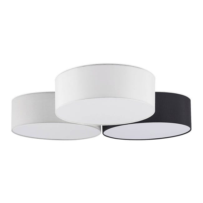 Lindby Plafoniera LED dimmerabile a controllo remoto (Moderno) colore Bianco, in Tessuto ad es. Soggiorno & Sala da pranzo lampadina inclusa lampada Lindby Plafoniera LED dimmerabile a controllo remoto (Moderno) colore Bianco, in Tessuto ad es. Soggiorno & Sala da pranzo lampadina inclusa lampada
