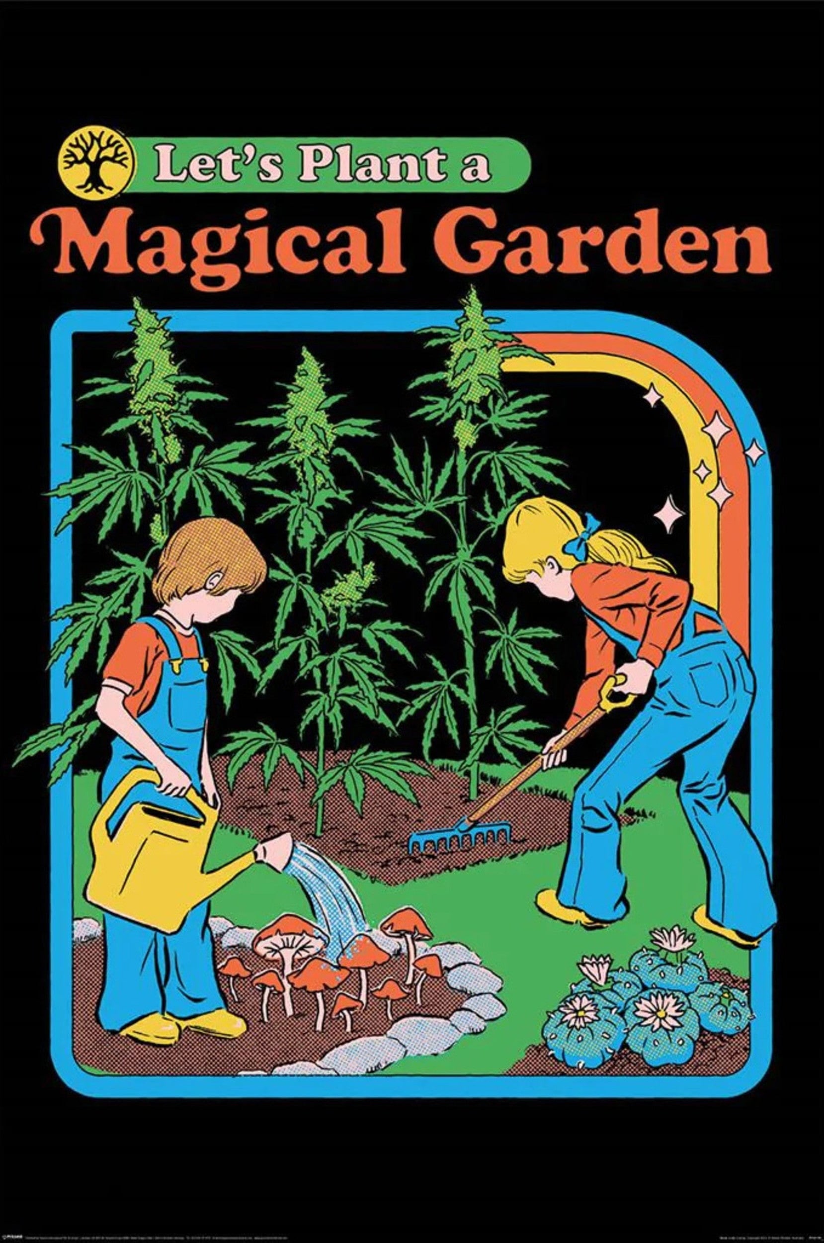 Poster Steven Rhodes - Let's Plant A Magical Garden 61x91.5cm | Leroy ...