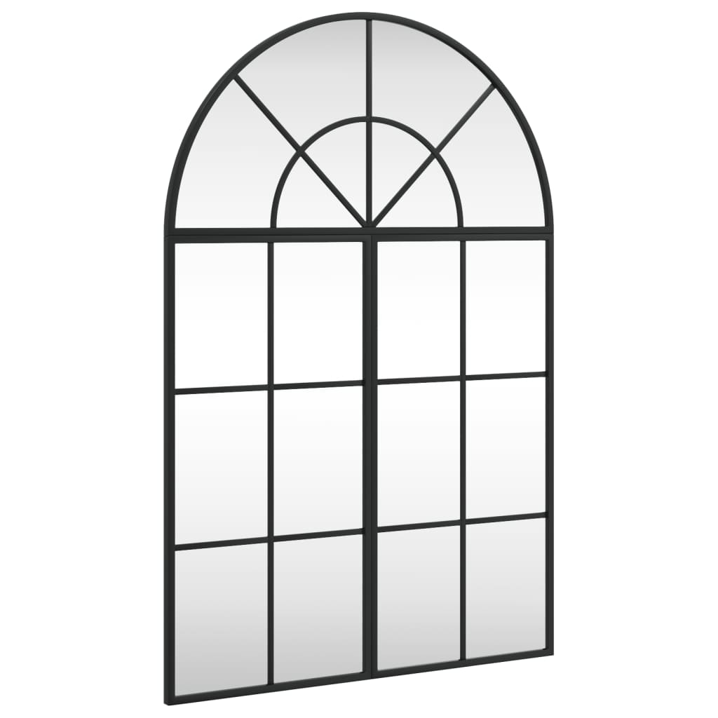 Miroir mural noir 60x90 cm arche fer - 8