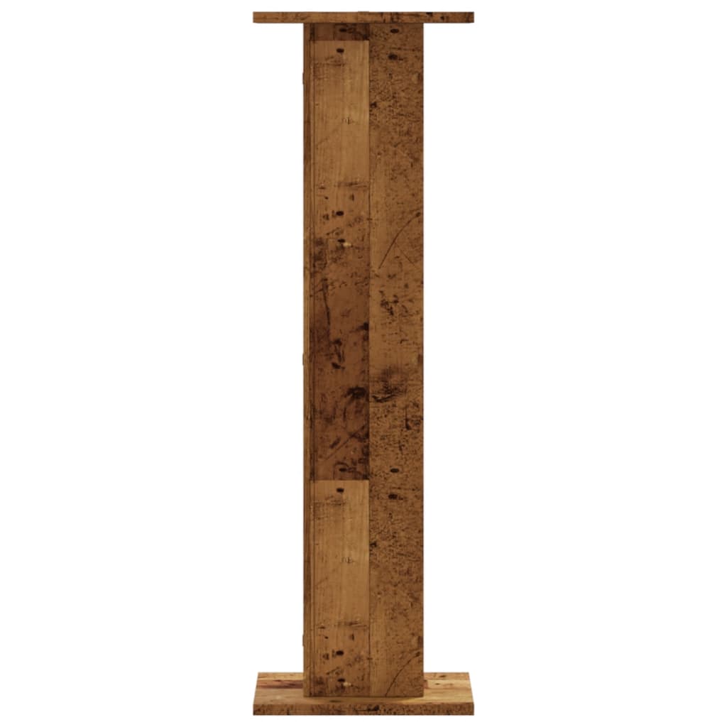 Supports pour plantes 2 pcs vieux bois bois d'ingénierie - 6