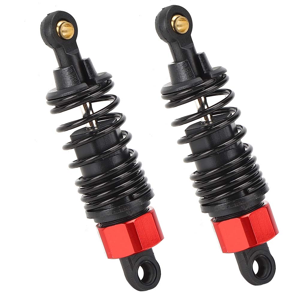 Strumento sospensione a molla per auto RC, metallo alta qualità, 2 pezzi, per JLB EM DHK HPI 1/10 (rosso) - 4