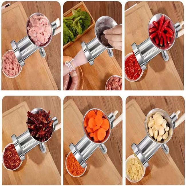 Tritacarne Manuale Tipo 10 In Ghisa – Qualità Professionale Per Macinare Carne Fresca