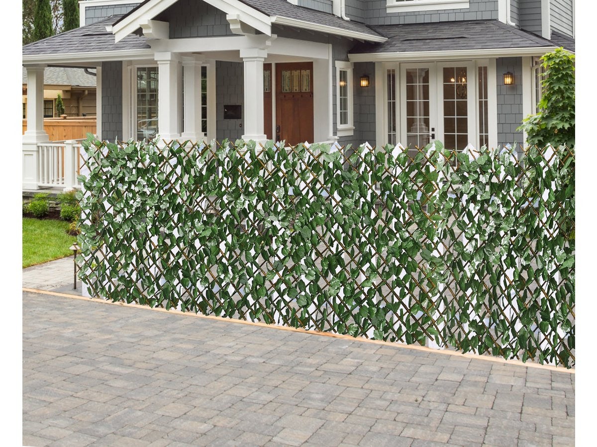 Set di 4 recinzioni a traliccio di salice - 2