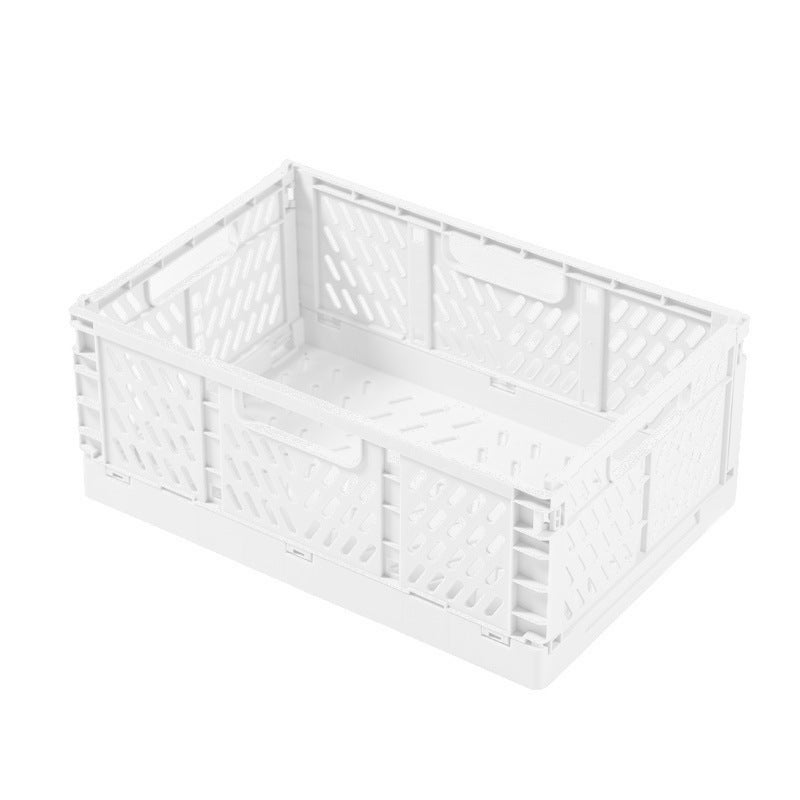 Zestaw 1 składanych, solidnych plastikowych pudełek do przechowywania, składany plastikowy kosz, składany kosz do przechowywania (22*14.8*8.7cm)